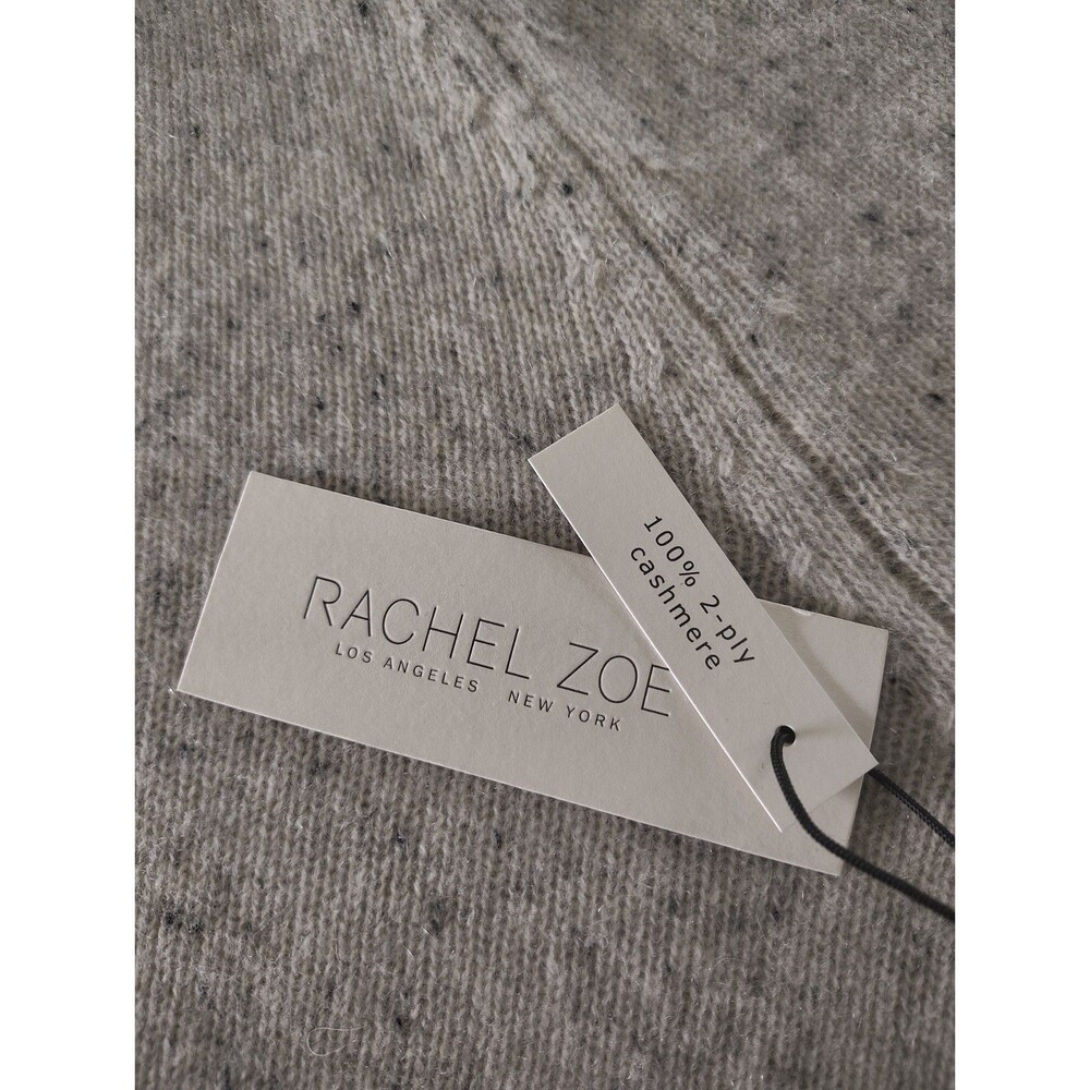 Rachel Zoe Womens XL 100% 2-Ply Cashmere Sweater NWT Luxury Soft Knit Crew Neck - Picture 3 of 9